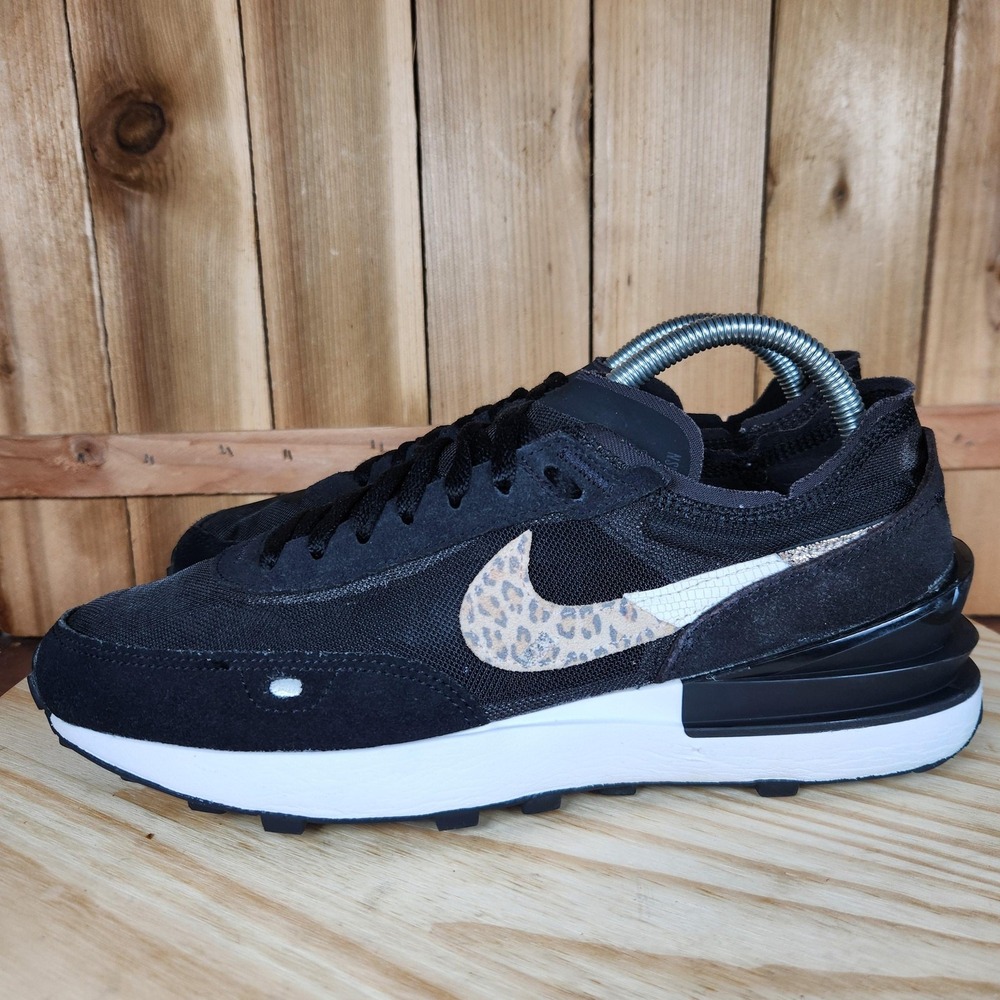Nike Black and Leopard Print Athletic Shoes